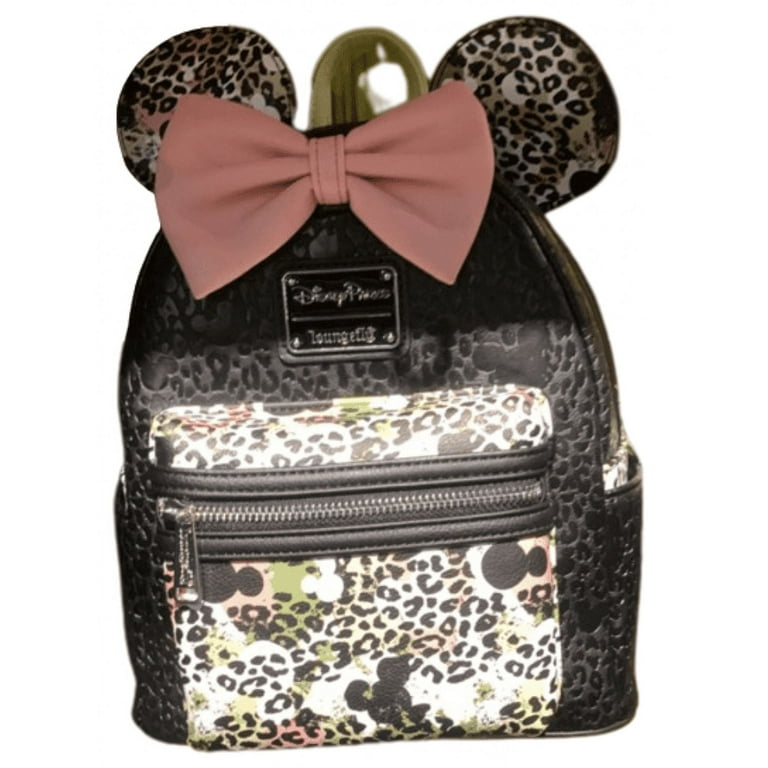Disney Parks Animal Kingdom Print Green Pink Loungefly Backpack New with Tag