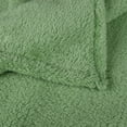 thumbnail image 2 of PiccoCasa Sherpa Throw Blanket Fluffy Fleece Lightweight Blanket Sofa Couch, Green, Queen, 1Pcs, 2 of 7