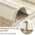 thumbnail image 4 of AIR-Moroccan Boho 3x5 Area Rugs for Entryway - Machine Washable Soft Throw Rug Bohemian Design Non-Slip Carpet for Entrance Living Room Kitchen Bedroom (3‘x5',Beige), 4 of 4