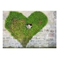 thumbnail image 3 of Tiptophomedecor Background & Patterns Wallpaper Wall Mural - Brick Wall and Green Heart, 3 of 8
