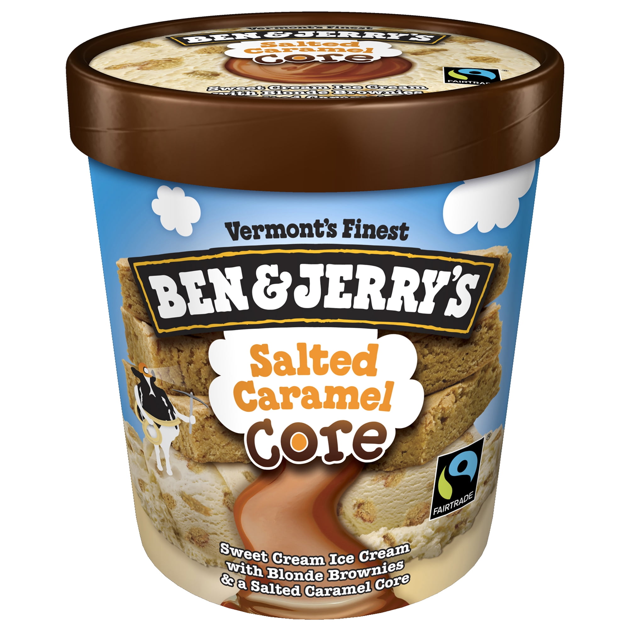 Ben & Jerry's Salted Caramel Sweet Cream Ice Cream Pint, 16 fl oz