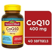 Nature Made CoQ10 400mg Softgels, Dietary Supplement for Heart Health Support, 40 Count