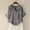 Gray, variant on Olyvenn Women's Lightweight Loose Babydoll Tops Collar Button Down Linen Shirts Top Blouse Short Sleeve Summer Loose Shirts Black M