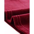 thumbnail image 5 of INSPIRE CHIC Women's Christmas V Neck Velvet Blouse Halloween Party Flare Long Sleeve Peplum Top M Burgundy, 5 of 8