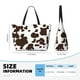 thumbnail image 4 of Fotbe Brown Cow Bolsa de Viaje para Playa - Resistente al Agua, Bolsa Tote de Gran Capacidad y Ligera con 7 Bolsillos para Mujeres y Hombres, 4 of 7