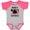 Heather and Hot Pink, variant on Inktastic Valentine's Day Papa's Lovebug Boys or Girls Baby Bodysuit