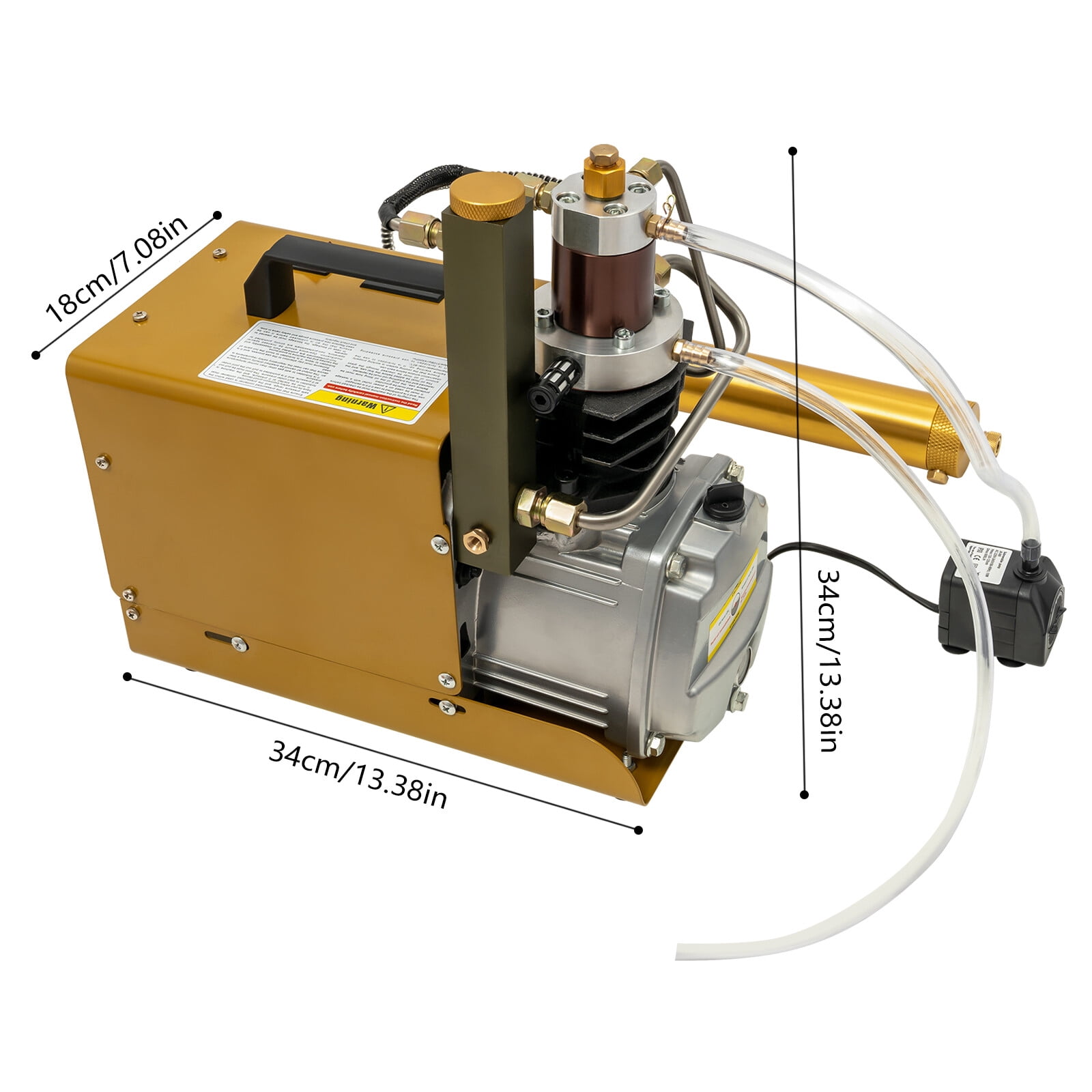 30MPA Electric Air Compressor Diving Pump - High Pressure Water-Cooled