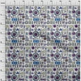 thumbnail image 4 of oneOone Cotton Cambric Blue Fabric Medical Doodle Quilting Supplies Print Sewing Fabric By The Yard 42 Inch Wide, 4 of 4