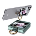 thumbnail image 4 of Allytechgroup Galaxy Z Flip 6 Case with Build in Screen Protector, Ultra Slim Fit Ring Holder Shockproof Bumper Anti-Scratch Phone Case for Samsung Galaxy Z Flip6, Darkgreen, 4 of 7