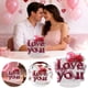 thumbnail image 1 of Adorno acrílico | Decoración con texto "YOU" en efecto roto | Objeto decorativo independiente para mesa o pared, ideal para el Día de San Valentín, aniversarios o fiestas., 1 of 8