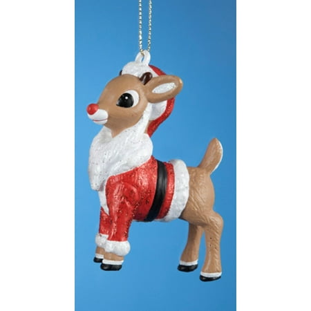 3 25 quot rudolph the red nosed reindeer in santa suit 3 25 quot rudolph the red nosed reindeer in santa suit