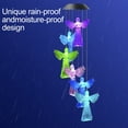thumbnail image 6 of Visland Solar Wind Chime ,Angel Wind Chimes Changing Color LED Light Indoor Outdoor Patio Lawn Gardening Gifts Festival Decor for Women Mother Wife Girlfriend Birthday Valentine Gifts, 6 of 8