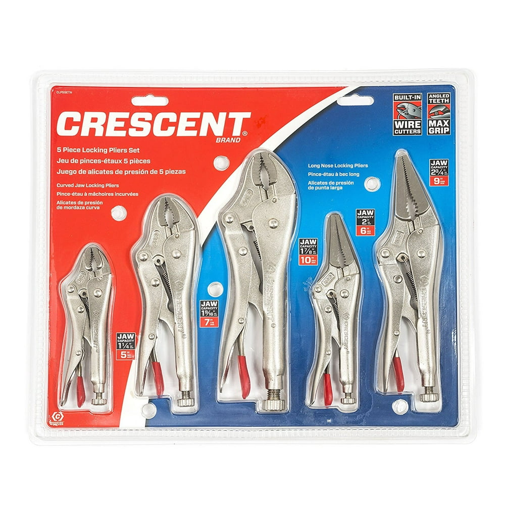 Crescent CLP5SETN 5Piece Locking Plier Set