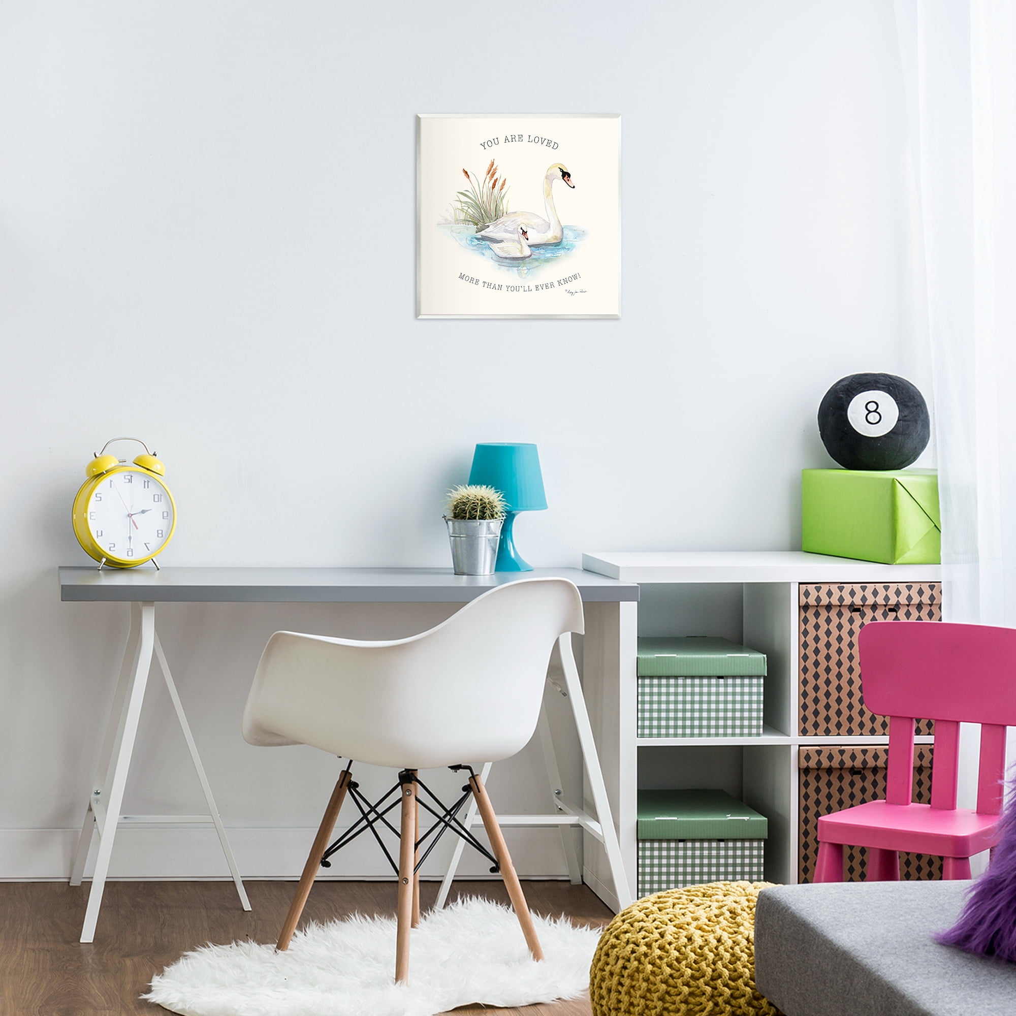 Stupell Industries More Than You Know Swans Wall Plaque Art, design by Audrey Jeanne Roberts