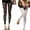Black, variant on Women Stretch Skinny Slim Pants Trousers Mesh Lace Thin High Waist Ankle-Length Leggings