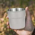 thumbnail image 4 of Stainless Steel Camping Cup under $5! kkbbma Stainless Steel Camping Cup, 300mL Outdoor Drinkware for Coffee Beer and Beverages, Food Grade 304 Material, 4 of 6