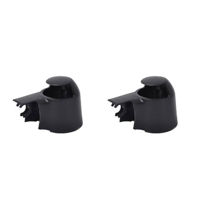 Justharion Rear Windshield Wiper Arm Head Caps Windscreen Wipers Nut Protector Covers Automobile Replacement for Caddy/Golf/ for Passat/ for Touran Black 2Set