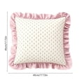 thumbnail image 2 of Kojanyu Ruffle Throw Pillow Covers, Vintage Floral Decorative Cushion Cases, Cottage Style Pillow for Sofa Bed Decor and Living Room Accent., 2 of 8