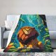 thumbnail image 2 of Manta de franela de dibujos animados del Rey León, suave y acogedora manta de felpa para todas las estaciones para niños y niñas, manta cálida y ligera para sofá cama o sofá de 50 x 40 pulgadas, 2 of 8