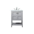 thumbnail image 3 of Elegant Kitchen and Bath 24 inch Single bathroom vanity in grey, 3 of 8