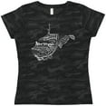 thumbnail image 3 of Inktastic West Virginia State Word Salad Women's T-Shirt, 3 of 5
