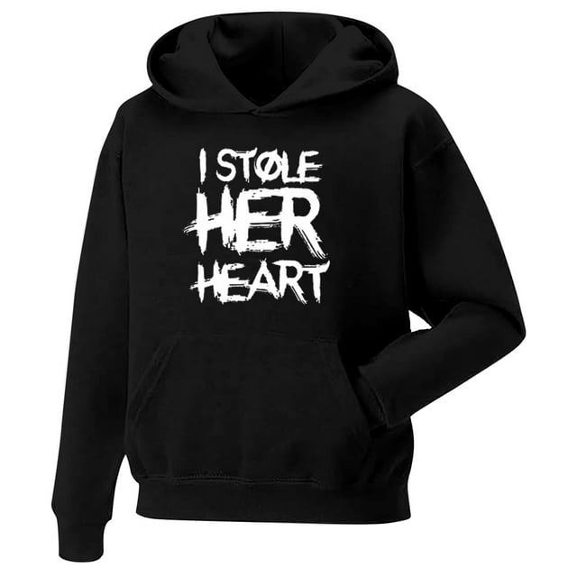 Festive Valentine's Couples Matching Hoodie Set Cozy Pullover Sweatshirt Holiday Outfit for Him