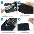 thumbnail image 4 of Handheld Sewing Machine, SUWU Cordless Mini Portable Sewing Machine, USB Electric Quick Stitch Fabric Pet Clothes DIY, 4 of 8