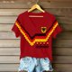 thumbnail image 5 of Women's Germany Football Graphic T-Shirt, V-Neck Casual Letter Print T-Shirt, Fashion Short Sleeve Graphic Tee, Summer Daily Lightweight Tops for Soccer Tournament 2026 Red Size: M, 5 of 5