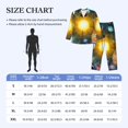 thumbnail image 4 of Fotbe Space Planet Pijama de Hombre con Estampado de Manga Larga, Conjunto de 2 Piezas, Ropa de Dormir Suave y Cómoda con Bolsillos-X-Large, 4 of 7