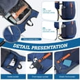 thumbnail image 3 of Mochila de Senderismo BECOJADDE 20L Plegable Ultraligera Azul Marino, 3 of 7
