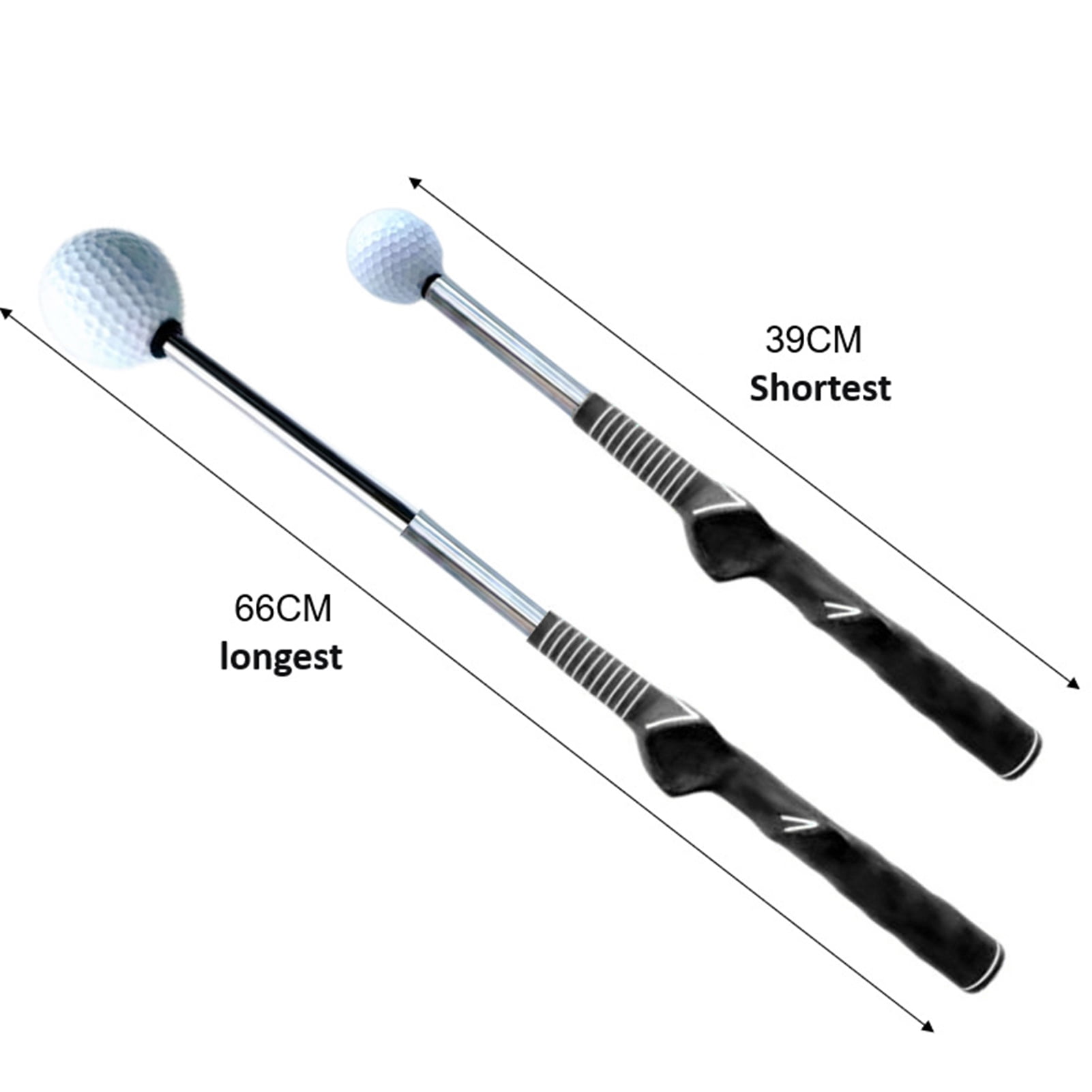 1PC Golf Swing Practice Stick Improve Golf Swing with Ergonomic Telescopic Golf Swing Trainer Non-slip Rubber Handle for Comfortable Grip for Golf