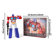 YOLOPARK Transformers G1 Toys, 7.87Optimus Prime Action Figures, Transformers Birthday Gifts for Kids Age 8+