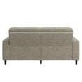 thumbnail image 2 of Homesvale Copeland Small Space Sofa, Textured Taupe Chenille Fabric, 77" W, For Living Room, 2 of 8