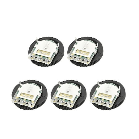 

1K Ohm Dial Wheel Potentiometer for Audio Stereo Volume Switch Control 5pack