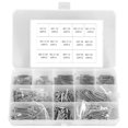 thumbnail image 1 of 420Pcs Cotter Pin Assortment Kit 304 Stainless Steel Split Pin Fastener Clips Set Zinc Plated Straight Fastener Clips Stable Straight Hairpin Pins with Storage Case for Automobiles, 1 of 10