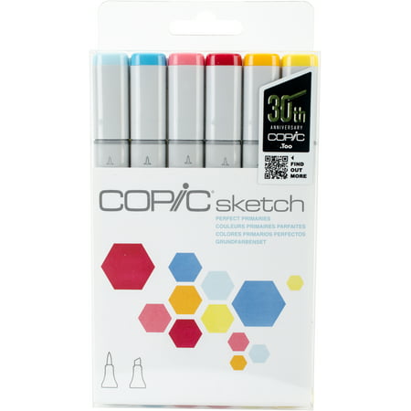 Copic® Sketch Marker Set, Perfect Primaries