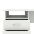 thumbnail image 6 of Tvilum Whitman 3 Drawer Office Desk with 1 Shelf for Adults, White, 6 of 21