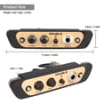 thumbnail image 3 of cartuchos de recogida DOBLE CJ01L Cajon Box Pastilla de preamplificador de tambor Pastilla de instrumento musical con micrófono Jack de 1/4 pulgadas DOUBLE  cartuchos de recogida, 3 of 6