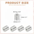 thumbnail image 2 of Uxcell Aluminum Crimping Loop Sleeve Wire Rope Stop Sleeve Round Crimp Ferrules for Wire Rope 0.03 inch, 2 of 7