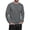 02-Grey, variant on Iceglad Men's Corduroy Crewneck Sweatshirt - Long Sleeve Casual Textured Pullover with Chest Pocket & Rib-Knit Cuffs