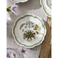 thumbnail image 6 of Portmeirion Botanic Garden Lotus Salad Plates, Set of 4 - Scalloped Rim, Butterflies Motif , 8.8" Floral Dinnerware Porcelain Dishes for Hosting, Entertainment, 6 of 6