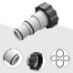 thumbnail image 3 of Adaptador de manguera con collar para juegos de piscina Intex con manguera de 1,5 a 1,25 pulgadas (A), 3 of 4