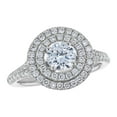 thumbnail image 3 of 14K White Gold 1-1/2 cttw. Certified Diamonds Round-cut Halo Engagement Ring by Hollywood Hills Jewelers, 3 of 6