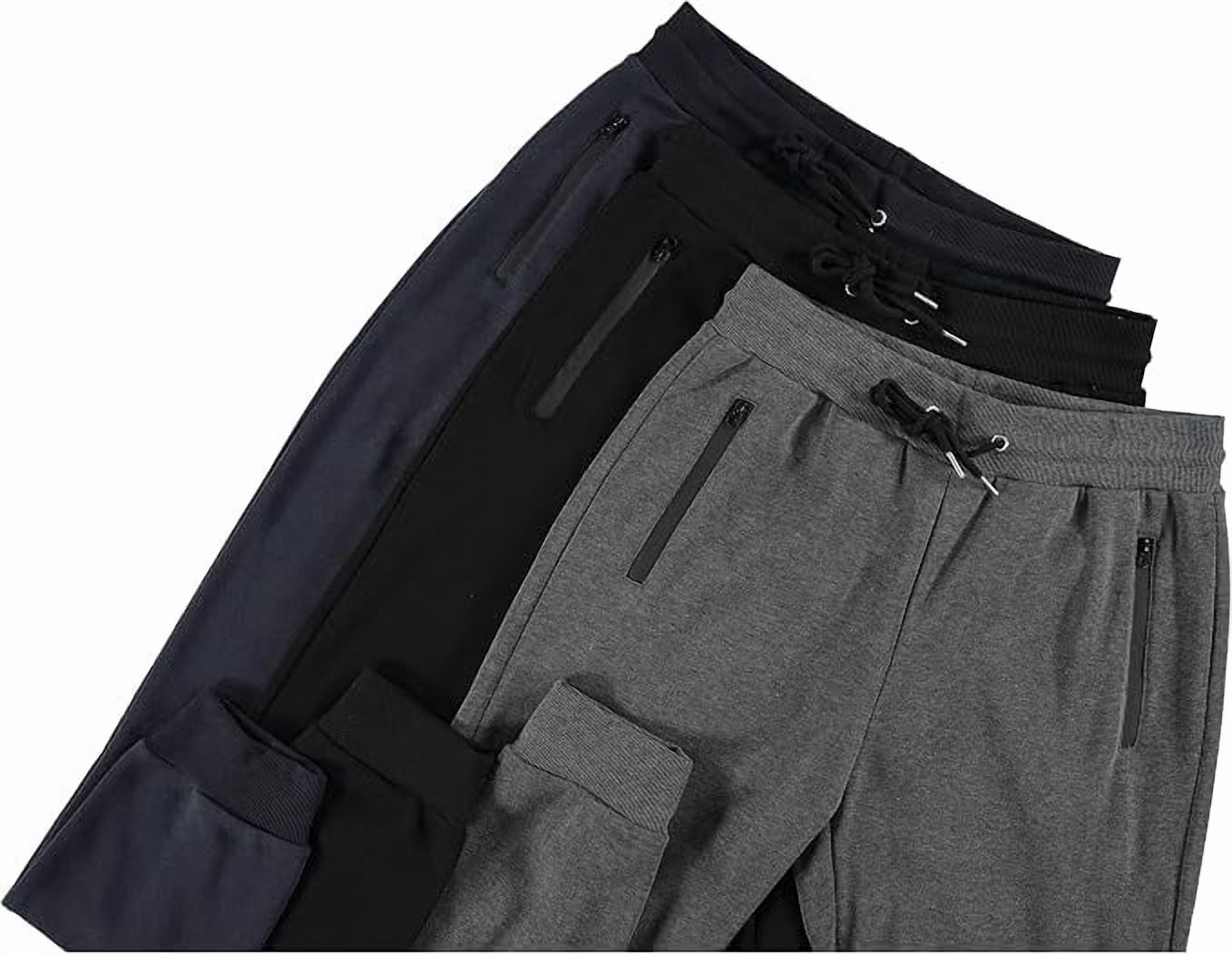 PC Men's Fleece Sweatpants Joggers, 3-Pack photo 5