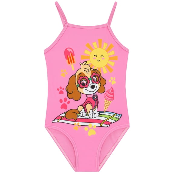 PAW Patrol Girls Swimsuit Skye Pink Sizes 2T-8
