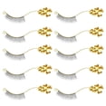 thumbnail image 1 of EeaseMX 6 pares de herramientas auxiliares para exhibición de pestañas, suministros de salón dorados, 1 of 8