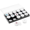thumbnail image 1 of Caja de exhibición de piedras preciosas de 15 piezas, caja de exhibición de diamantes pequeños sueltos, caja de almacenamiento de gemas transparentes, contenedores de joyería de acrílico redondos,, 1 of 6