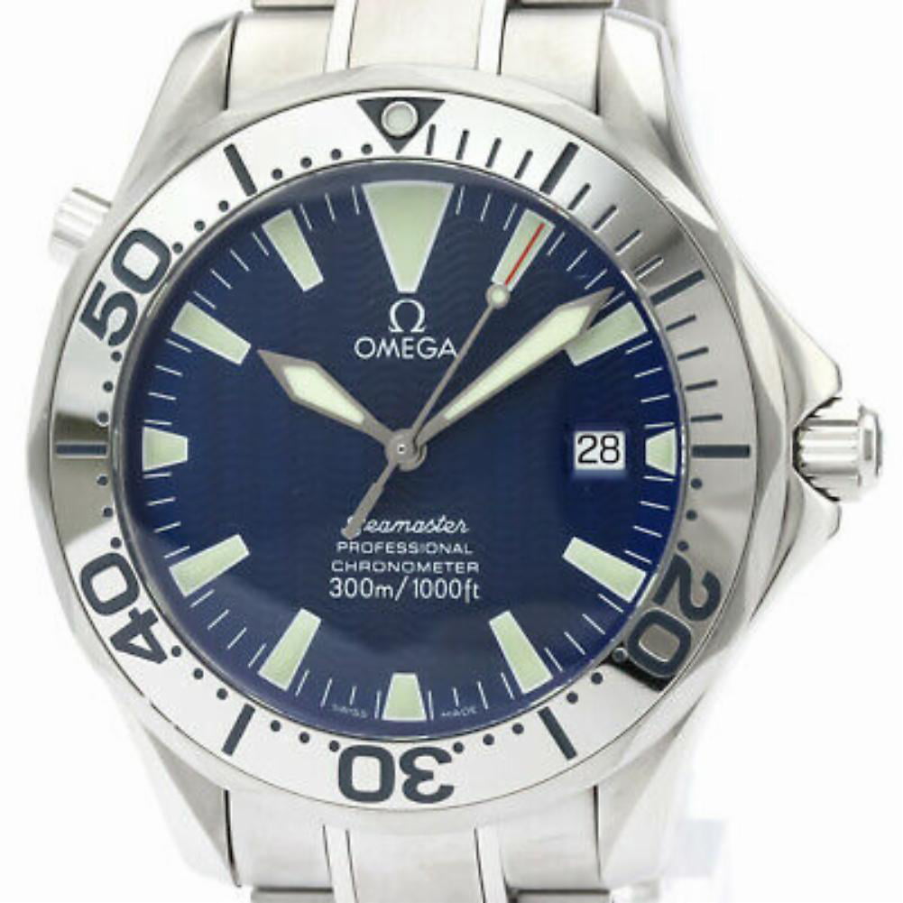 Omega - Pre-Owned Omega Seamaster 1780504 Steel Watch (Certified ...