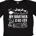 thumbnail image 4 of Inktastic Dear Santa, My Brother Did It Funny Christmas Boys or Girls Long Sleeve Baby Bodysuit, 4 of 5