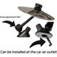 thumbnail image 3 of Car Crash Cymbal, Car Cymbal Air Vent, Practical Finger Drum Cymbals, Hand Metal Jazz Air Drums Pack (Black, 2pcs), 3 of 5
